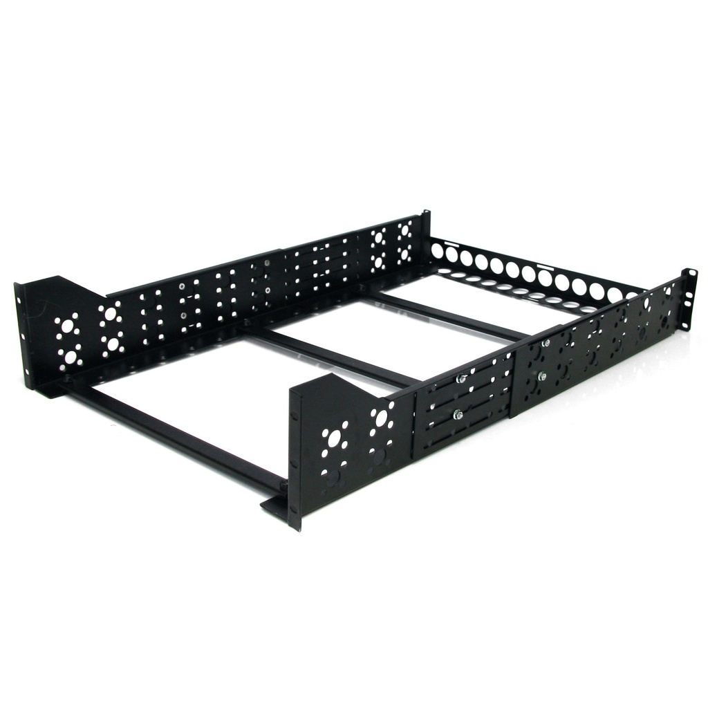 Carriles para Rack de Servidores 3U Universales - Carriles para Armario de Servidores con Profundidad Ajustable - Carriles Universales para Rack de 19" - Carriles 3U