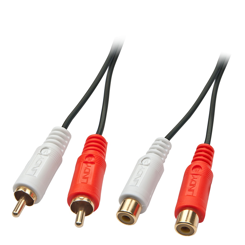[35671] 35671 cable de audio 2 m 2 x RCA Negro, Rojo, Blanco