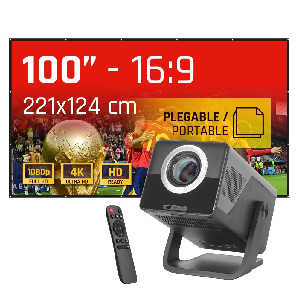 [IGG320747+IGG318133] Pack proyector 4K + Lona proyección 100