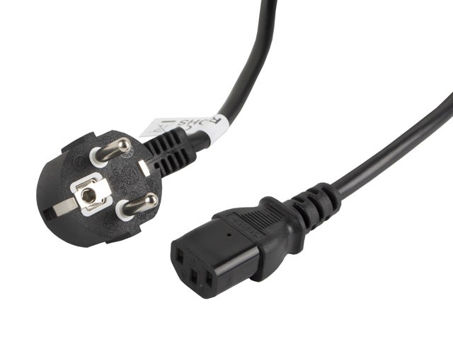 [CA-C13C-11CC-0030-BK] CA-C13C-11CC-0030-BK cable de transmisión Negro 3 m C13 acoplador CEE7/7