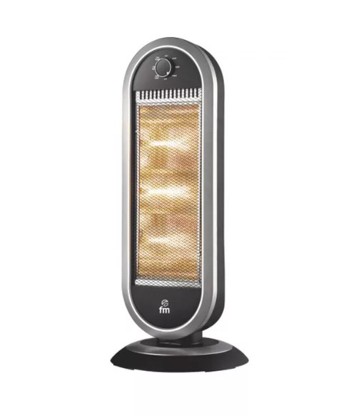 [8427561023903] H-30 Interior Negro, Gris 1200 W Calefactor eléctrico halógeno