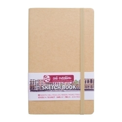 [9314432M] CUAD.TALENS BOCETO TD 13x21 80h KRAFT - Pack de 5 unidades