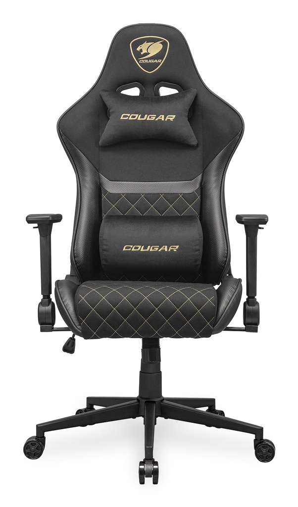 [3MA2FGLB.0001] CGR-A2F-GLB Silla para videojuegos universal Asiento acolchado tapizado Negro, Oro