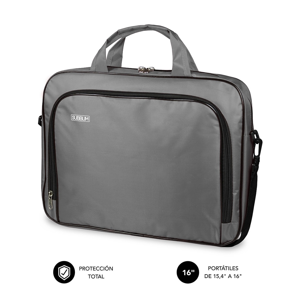 [SUB-LB-1OLB051] Maletín Ordenador Oxford Laptop Bag 15,4-16" Grey