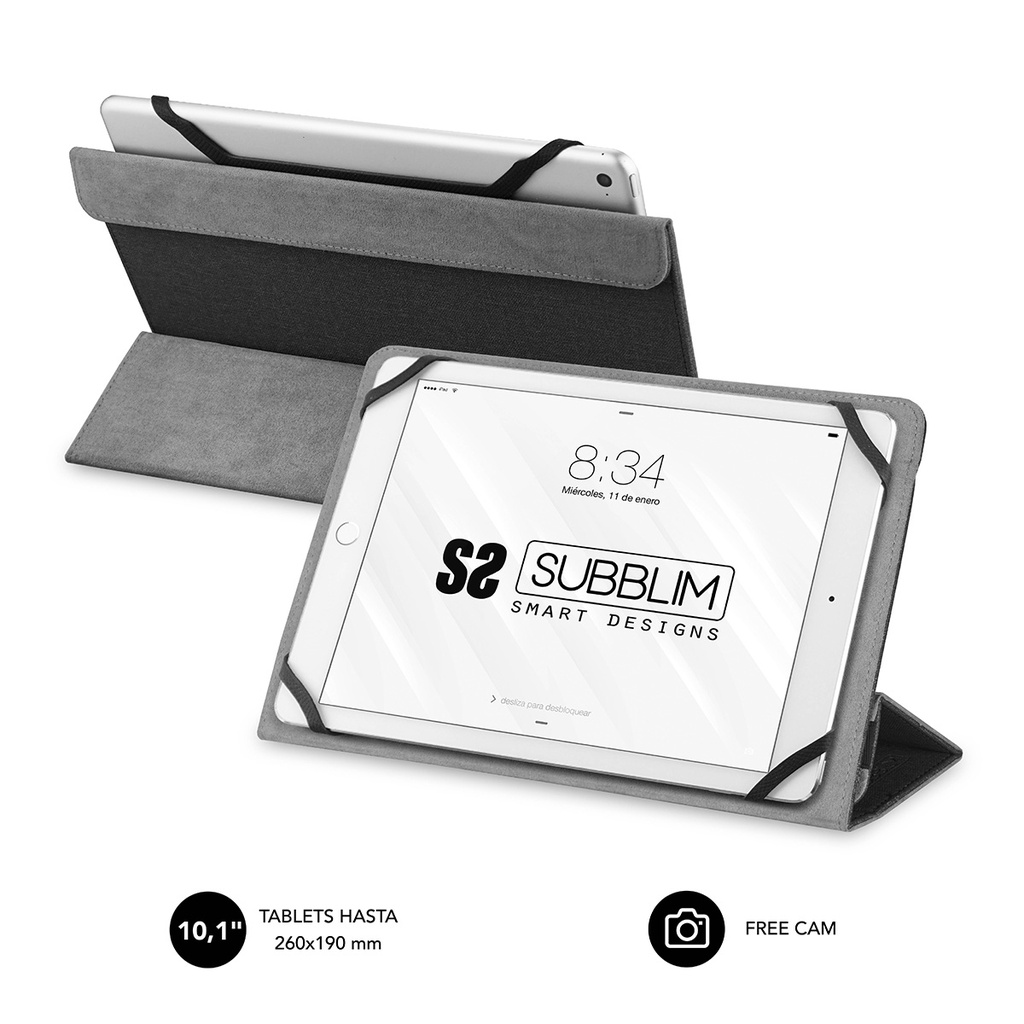 [SUB-CUT-2FC001] Funda Tablet Universal Freecam Case 10,1" Black