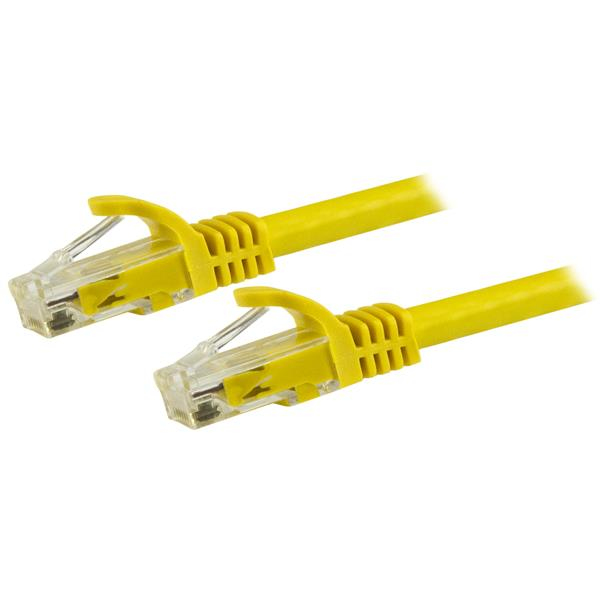 [N6PATC150CMYL] Cable de 1,5m Cat6 Ethernet de Red Amarillo - RJ45 sin Enganches - 24AWG