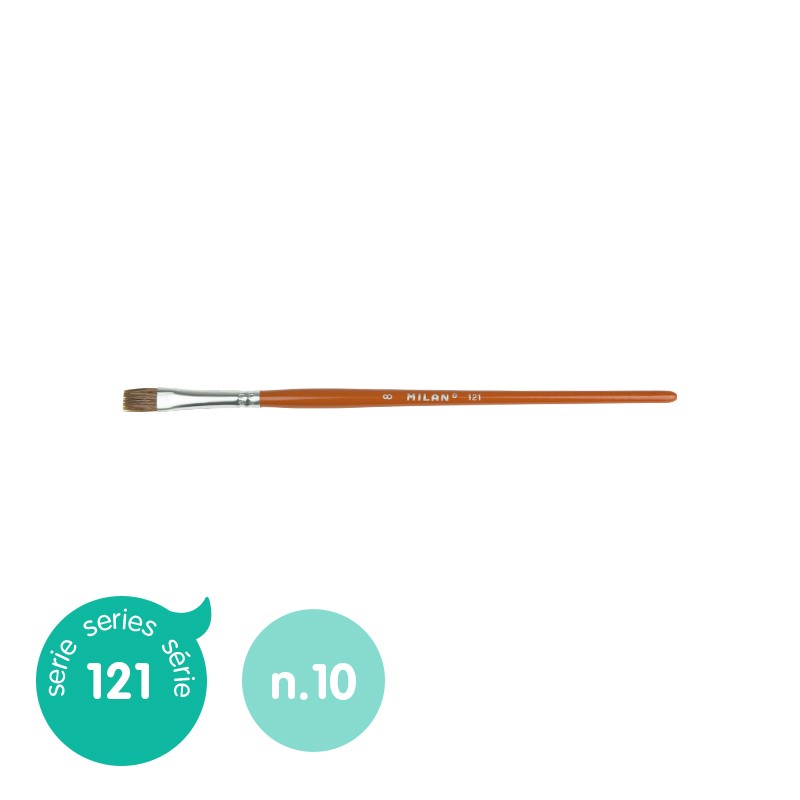 [412110] PINCEL ESCOLAR PLANO SERIE 121, Nº 10 MILAN 412110