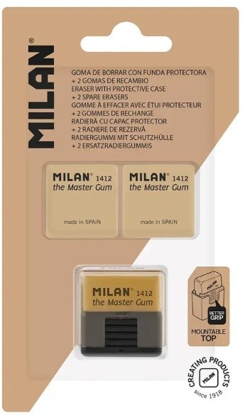BLISTER GOMA MASTER GUM CON FUNDA + 2 GOMAS DE RECAMBIO