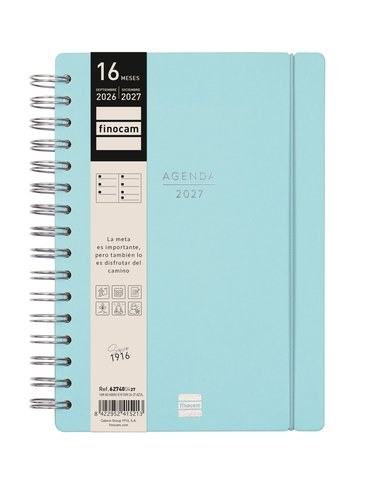 AGENDA ESCOLAR 26-27 E10 SVH 16M AZUL ESPIRAL