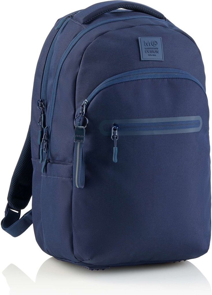 MOCHILA TRIPLE OSLO RECICL. RAW MARINO 445x300x180mm