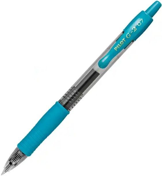 C/12 BOLIGRAFO PILOT G-2 AZUL TURQUESA PUNTA 0,7MM