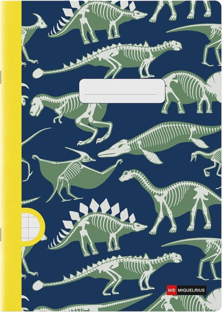 CUADERNO GRAPA A4 48H HOR 90G DINOS FOSSIL 210x297mm