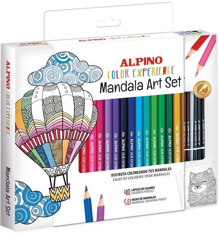 Set 48 lápices alpino color experience mandala