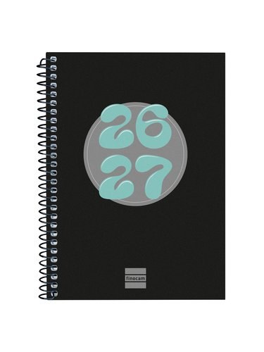 [645000327] AGENDA ESCOLAR 26-27 8º SVH COOL NEGRO ESPIRAL