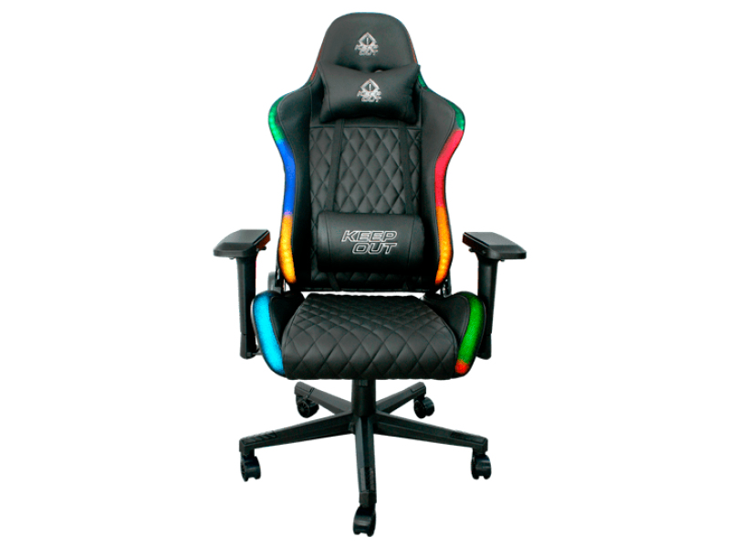 [XSPRO-RGB] XSPRO-RGB silla para videojuegos Butaca para jugar Asiento acolchado Negro