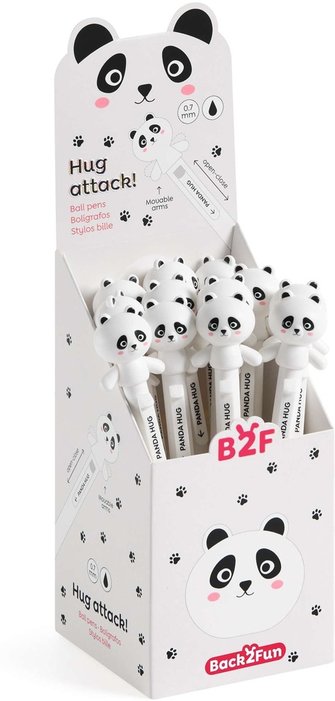 EXP 12 BOLIGRAFOS HUG ATTACK PANDA B2F