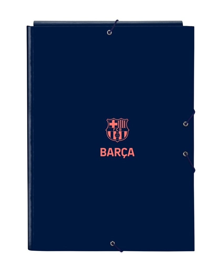 CARPETA FOLIO 3 SOLAPAS F.C.BARCELONA 2ª EQUIPACION 26x33,5x2,5cm
