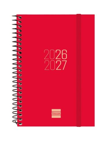 [633483027] AGENDA ESCOLAR 26-27 E8 SVH ESPIR ROJO ESPIRAL