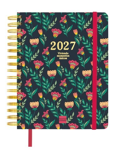[626501027] AGENDA ESCOLAR 26-27 4º SVH 16M VITAE VERDE ESPIRAL