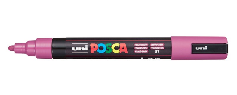 [182523] MARCADOR UNI-POSCA PC5M COLOR FRAMBUESA 1.8-2.5MM