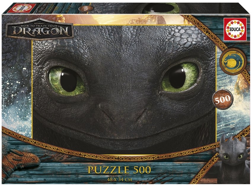 PUZZLE 500 PIEZAS COMO ENTRENAR A TU DRAGON
