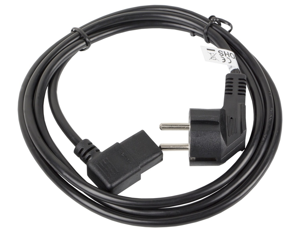 [CA-C13C-12CC-0030-BK] CA-C13C-12CC-0030-BK cable de transmisión Negro 3 m CEE7/7 IEC 320