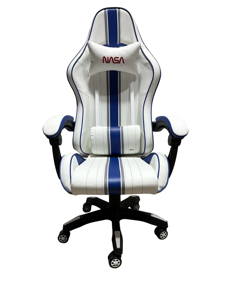 [AT012BIS-WB] AT012BIS-WB silla para videojuegos Butaca para jugar Asiento acolchado Azul, Blanco