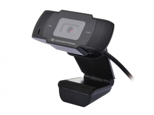 [100752807101] AMDIS 720P HD cámara web 1280 x 720 Pixeles USB 2.0 Negro