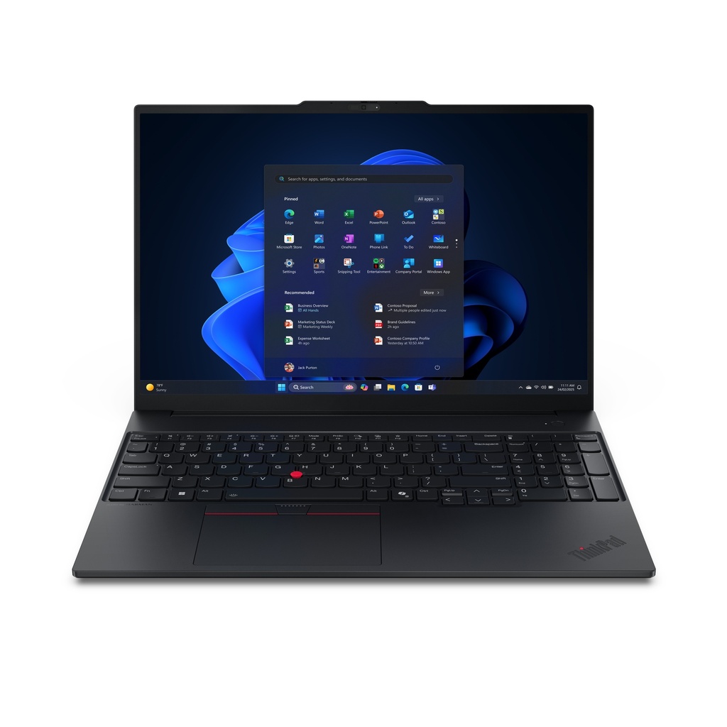 [22AY004FSP] ThinkPad E16 Gen 3 (Intel) Copilot+ PC Intel Core Ultra 5 228V Portátil 40,6 cm (16") WUXGA 32 GB LPDDR5x-SDRAM 512 GB SSD Wi-Fi 6E (802.11ax) Windows 11 Pro Español Negro