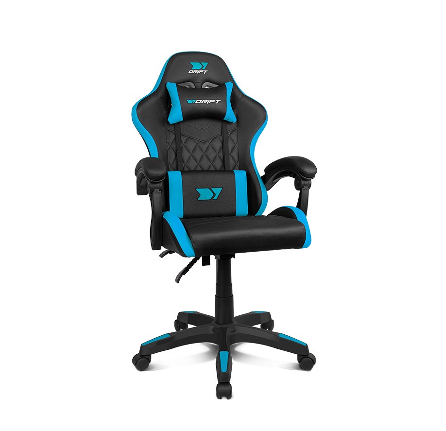[DR35BL] DR35BL silla para videojuegos Silla para videojuegos de PC Asiento acolchado Negro, Azul