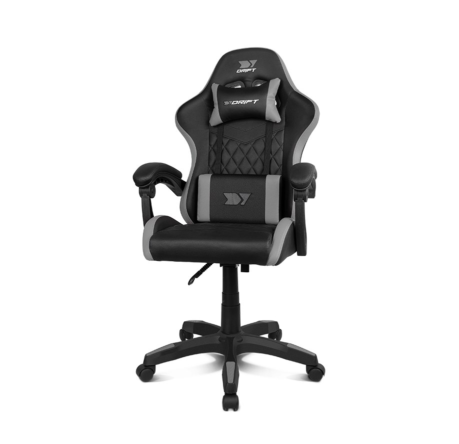 [DR35BG] DR35BG silla para videojuegos Silla para videojuegos de PC Asiento acolchado Negro, Gris