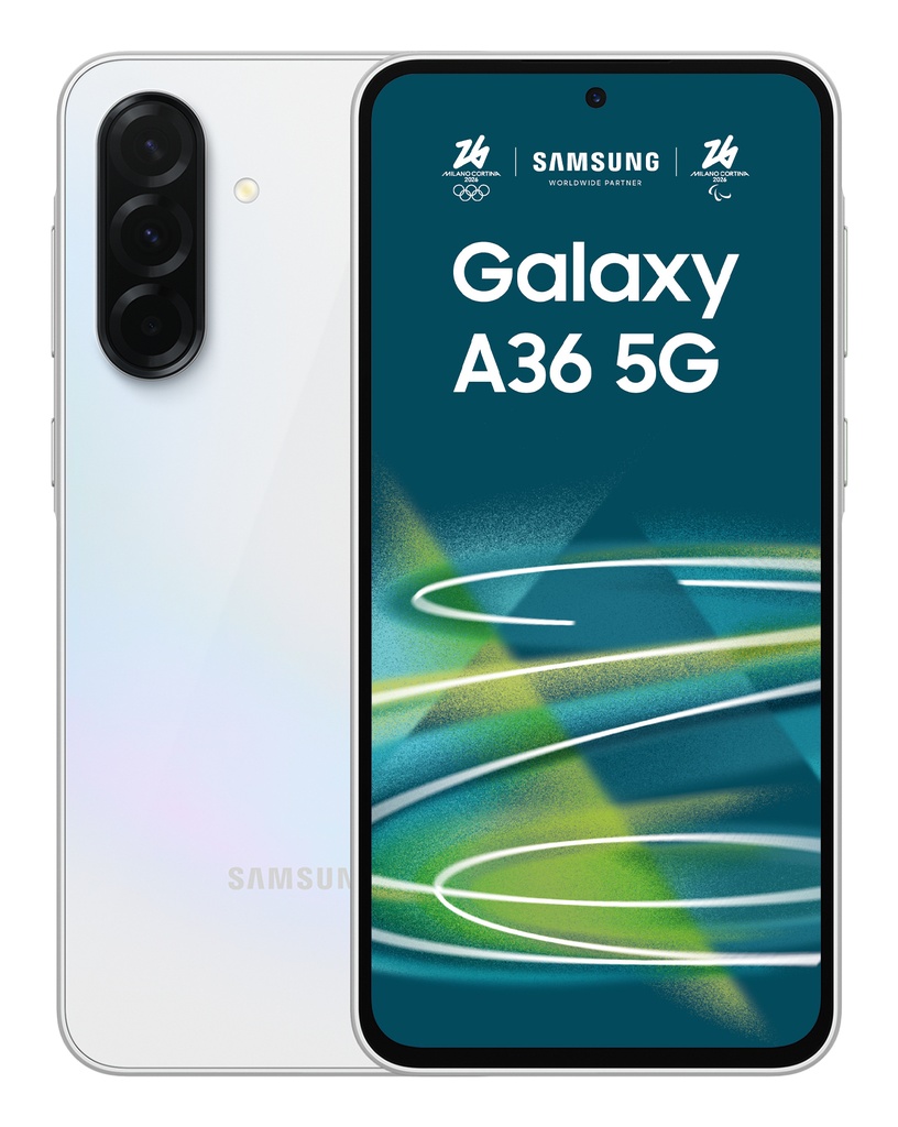 [SM-A366BZAGEUE] Galaxy A36 5G 17 cm (6.7") SIM doble Android 15 USB Tipo C 8 GB 256 GB 5000 mAh Blanco