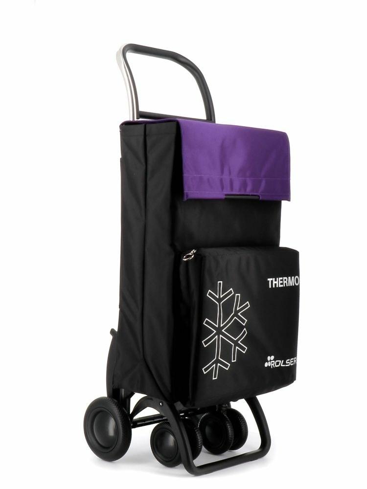 [TER054-2041] Thermo Fresh MF Negro, Púrpura Bolsa para carrito de la compra