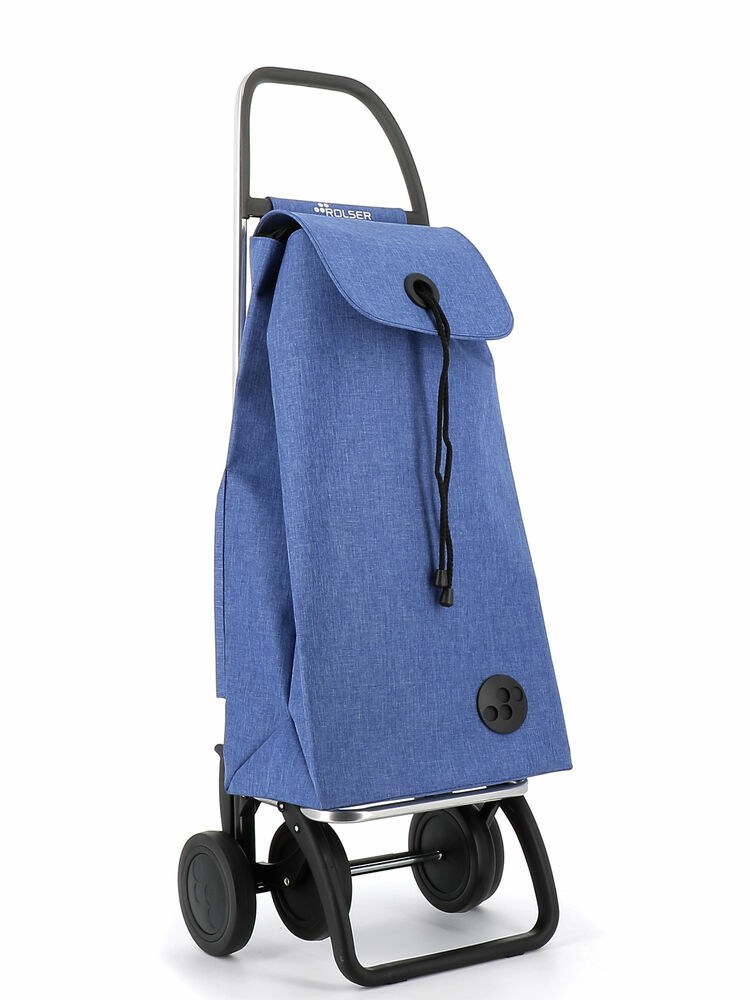 [IMX382-1026] I-Max Tweed 4 Negro, Azul Bolsa para carrito de la compra