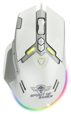 [S-EM60WT] ELITE M60 ARTIC ratón Juego mano derecha USB Tipo C Óptico 20000 DPI