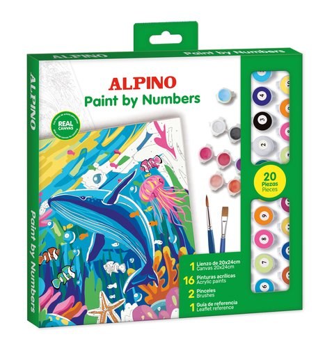 [PN000100] ALPINO PINTURA ACRÍLICA PINTA POR NÚMEROS OCEAN