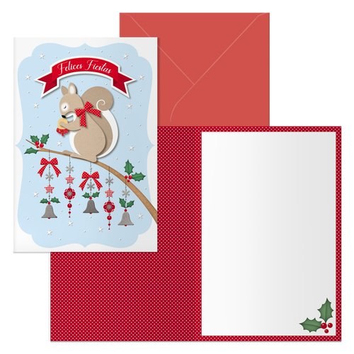 [70157] CHRISTMAS DOHE 115x170 ARDILLA - Pack de 6 unidades