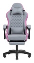 MGCXFSPK silla para videojuegos Silla para videojuegos de PC Asiento acolchado Gris, Rosa