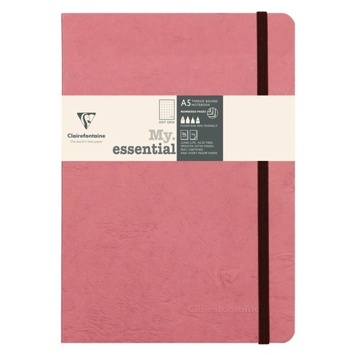 [793436C] CUADERNO CF. COSIDO A5 96h DOT ROSA - Pack de 5 unidades
