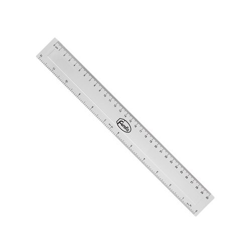 [91517] REGLA FOROFIS PLASTICO 30 CM TRANSPARENT - Pack de 25 unidades