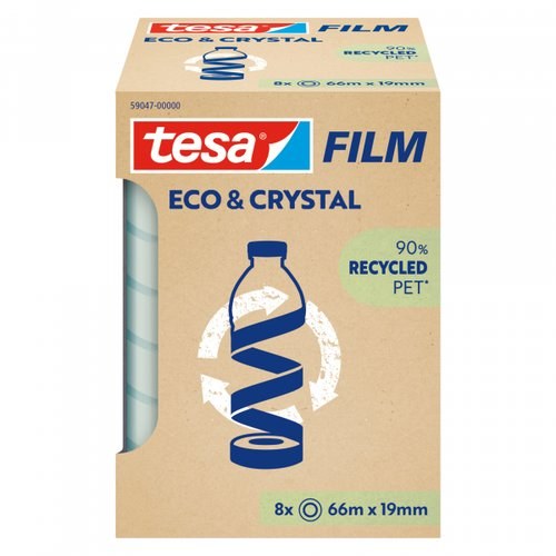 [59047-00000-00] CINTA ADHESIVA TESA ECO 66x19 - Pack de 8 unidades