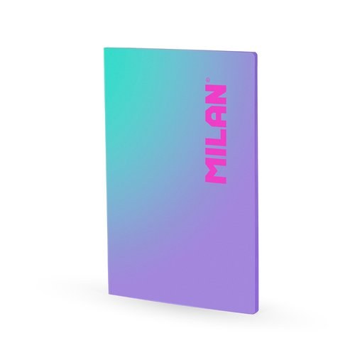[57243L48SNPR] MILAN LIBRETA ENCOLADA A4 48H PAPEL 95GR CUADRICULA 5X5 COLECCIÓN SUNSET LILA