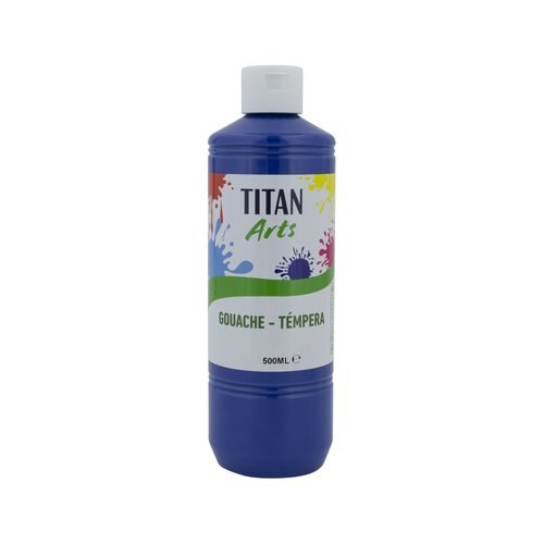 [198005612] TEMPERA TITAN AC ESC.500ml AZUL OSC.