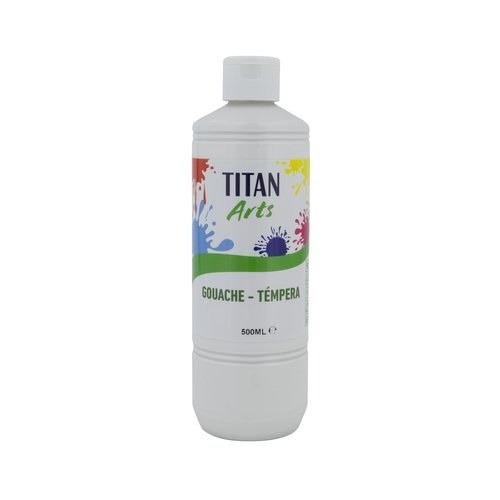 [198000412] TEMPERA TITAN AC ESC.500ml BLANCO