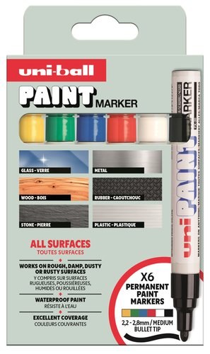 [302422283] MARCADOR UNI-BALL UNI PAINT PX-20 P/6