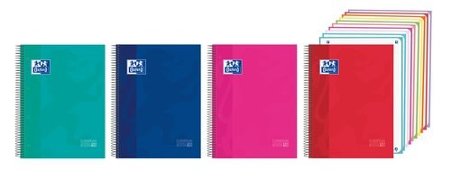 [400207845] BLOC OXF. EU.BOOK 10 A4 200h CD.5 COL.(4 - Pack de 5 unidades