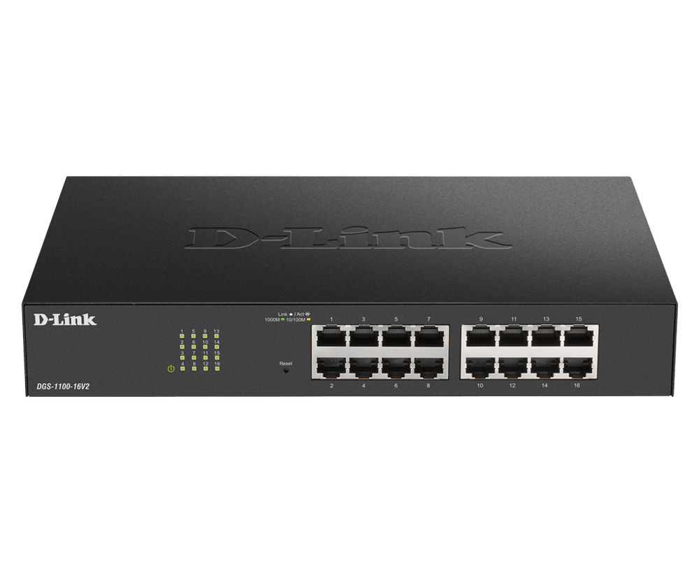 [DGS-1100-16V2] DGS-1100-16V2 switch Gestionado L2 Gigabit Ethernet (10/100/1000) Negro