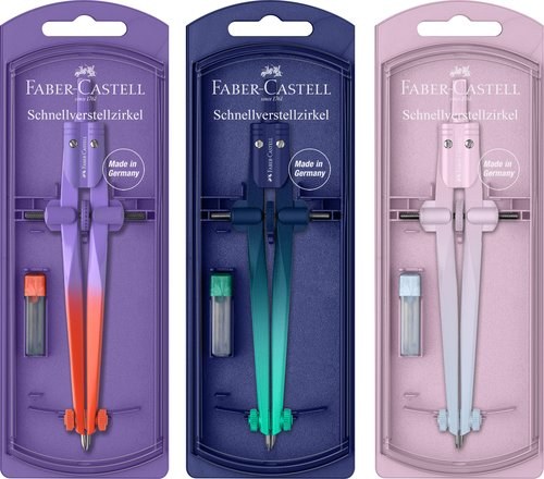 [174556] COMPAS FABER-CASTELL STREAM FLOW EDIT. - Pack de 5 unidades