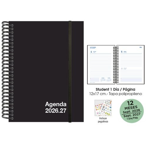 [18071266] AG.ESC.SF. STUDENT 120x170 D/P NEGRO