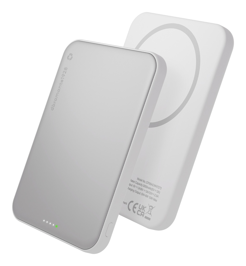 [CP05ACWH7273] CP05ACWH7273 batería externa 5000 mAh Cargador inalámbrico Aluminio